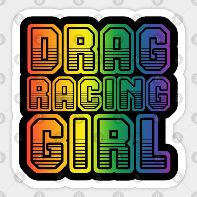 Drag racing . Perfect present for mother dad friend him or her Sticker by SerenityByAlex